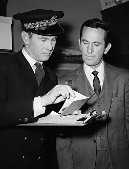 Television Prints: GET SMART, from left: Johnny Carson