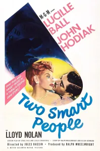 Red Hair Prints: TWO SMART PEOPLE, US poster, Lucille Ball, John Hodiak, 1946