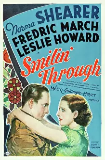 Arms Around Shoulders Prints: SMILIN THROUGH, from left: Fredric March, Norma Shearer, 1932
