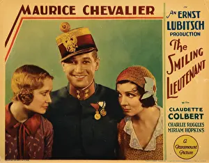 Atcmposterart Prints: THE SMILING LIEUTENANT, from left: Miriam Hopkins