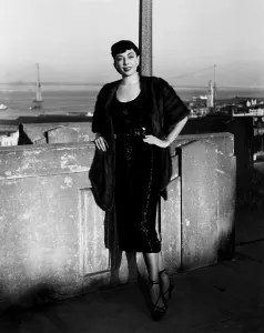 Ankle Strap Shoes Prints: THE SNIPER, Marie Windsor, on location in San Francisco, 1952