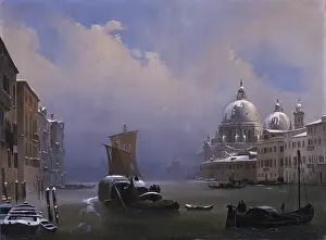 Sail Prints: Snow and Fog in Venice, by Ippolito Caffi