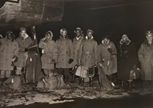 Jazz Prints: Snub Mosley and his band arriving in Alaska on a USO tour in 1945