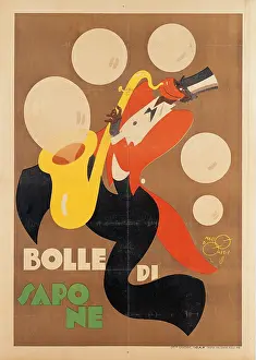 Text Prints: Soap bubbles, by Mario Pompei, Unknown