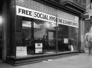 Medicine Prints: Social Hygiene Society storefront in Washington, D.C in 1922