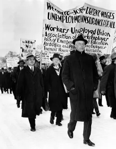 Images Dated 2nd May 2007: Socialist leader Norman Thomas (foreground)