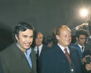 Reporter Prints: Socialist leaders Felipe Gonzlez (Spain) and Willy Brandt (Federal Republic of Germany)