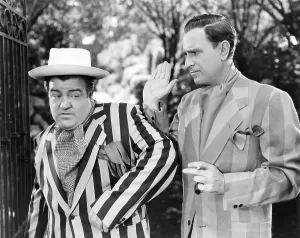 Ascot Prints: IN SOCIETY, from left: Lou Costello, Bud Abbott, 1944