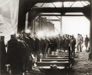 West Virginia Prints: Soft coal miners, their lamps glowing on their caps