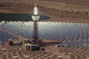 Reflections Prints: The Solar Two Power Plant used heliostats or motorized mirrors to track the sun