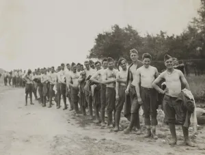 Bare Chested Prints: US soldiers of the 26th Division
