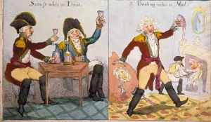 Alcoholic Prints: The soldiers definition of madness- drink which leads to madness