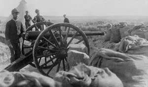 5 People Prints: Soldiers with Hotchkiss cannon they fired during the Wounded Knee Massacre of Dec