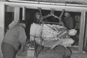 Looting Prints: Soldiers of U.S. Army MFAA Section transporting Michelangelo's The Bruges Madonna