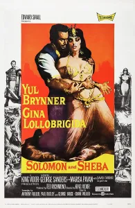 King Prints: SOLOMON AND SHEBA, US poster, Yul Brynner, Gina Lollobrigida, 1959