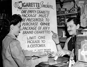 Merchants Prints: Solution for the wartime cigarette shortage