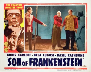 Boris Prints: SON OF FRANKENSTEIN, Basil Rathbone, Bela Lugosi, Boris Karloff, 1939