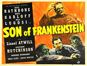 Horror Movies Prints: SON OF FRANKENSTEIN, top: Boris Karloff