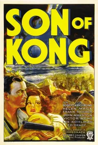 Mack Prints: THE SON OF KONG, poster art, from left: Robert Armstrong, Helen Mack, 1933