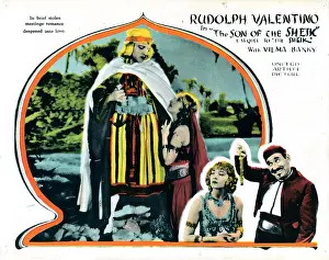 Rudolph Prints: THE SON OF THE SHEIK, inset from left: Rudolph Valentino