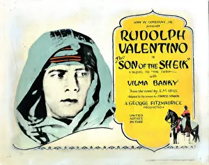 Rudolph Prints: THE SON OF THE SHEIK, US lobbycard, Rudolph Valentino, 1926