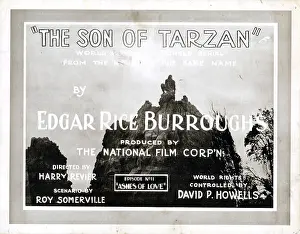 Silhouette Prints: THE SON OF TARZAN, title lobbycard, 1920