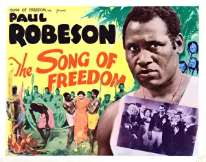 SONG OF FREEDOM, US poster, Paul Robeson, 1936