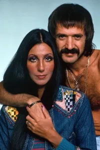 Barechested Prints: THE SONNY AND CHER COMEDY HOUR, from left: Cher, Sonny Bono, (1973), 1971-74