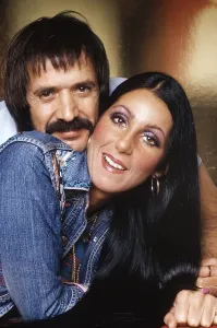 1970s Fashion Prints: THE SONNY AND CHER COMEDY HOUR, from left: Sonny Bono, Cher, (1973), 1971-1974