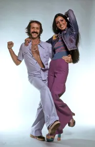 1970s Fashion Prints: THE SONNY AND CHER COMEDY HOUR, from left: Sonny Bono, Cher, (1973), 1971-74