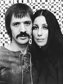 1970s Fashion Prints: THE SONNY AND CHER COMEDY HOUR, from left: Sonny Bono, Cher, (1971), 1971-1974
