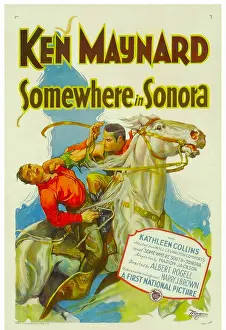 Fighting Prints: SOMEWHERE IN SONORA, Ken Maynard (right), 1927