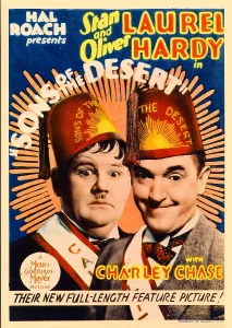 Hardy Prints: SONS OF THE DESERT, from left: Oliver Hardy, Stan Laurel, 1933