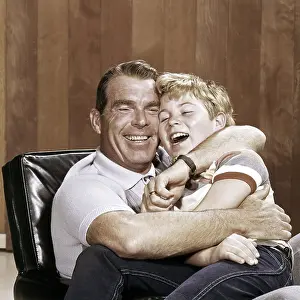 Laughing Prints: MY THREE SONS, from left, Fred MacMurray, Stanley Livingston, 1960-72 (1962 photo)