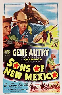 Autry Prints: SONS OF NEW MEXICO, top center and bottom right: Gene Autry, 1949