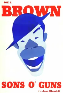 Joe E Prints: SONS O GUNS, US poster art, Joe E. Brown, 1936