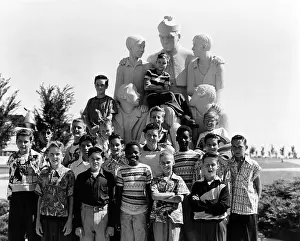 Nebraska Prints: The Soprano Section of the Boys Town Choir is made up of the younger residents