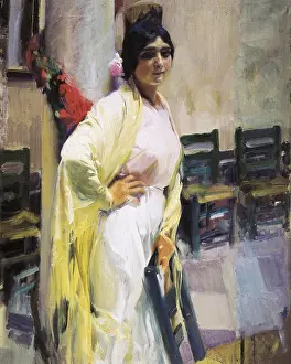 Folk Prints: SOROLLA, Joaquin (1863-1923). Maria la guapa