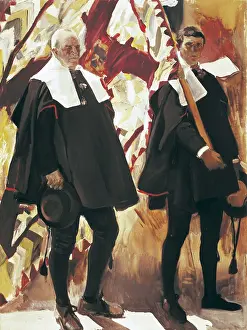 Costumbrist Prints: SOROLLA, Joaquin (1863-1923). People from Roncal