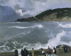 Time Prints: SOROLLA, Joaquin (1863-1923). Rompeolas de San SebastiAn