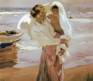 Joaquin 1863 1923 Prints: SOROLLA, Joaqun (1863-1923). After the Bath