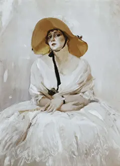 Valencian Prints: SOROLLA, Joaqun (1863-1923). Portrait of Raquel Meller