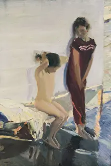 Joaquin 1863 1923 Prints: SOROLLAJoaqun (1863-1923). Before the Bath