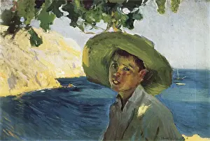 Joaquin 1863 1923 Prints: SOROLLAJoaqun (1863-1923). Boy with Hat