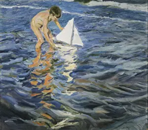 To Play Prints: SOROLLAJoaqun (1863-1923). The Little Sloop