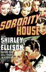 Pamela Prints: SORORITY HOUSE, US poster art, bottom from left: Anne Shirley