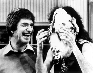 Laughing Prints: THE SOUPY SALES SHOW, from left: Soupy Sales, Alice Cooper, 1976