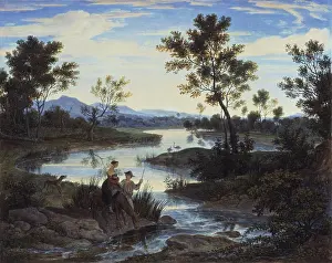 Reflection Prints: To the sources of Clitunno, by Joseph Anton Koch