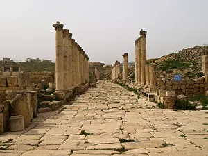 Jordan Prints: The South Decumanus of Jerash, 1st-2nd Century B