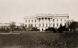 Lawns Prints: The south face of the White House, Washington, D.C. in 1866